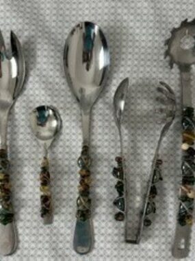 artsy serving utensils